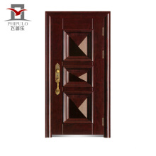 Buena puerta de entrada de acero de imitación de cobre alibaba china de diseño